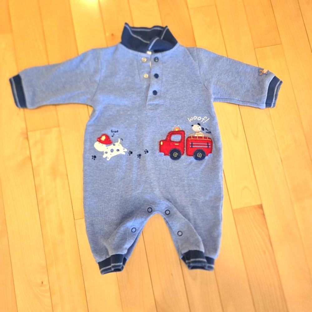 Carters, Baby Onesie, Fire Engine, Dalmatians, Dog, Size 3-6 Months